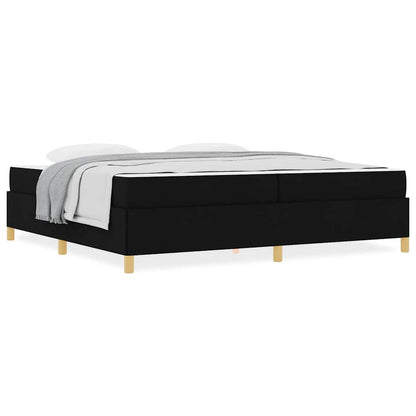 Boxspring bed Anders Zwart en Wit en Zwart 200 x 200 cm Stof