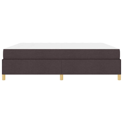 Boxspring bed Anders Donkerbruin en Wit 200 x 200 cm Stof