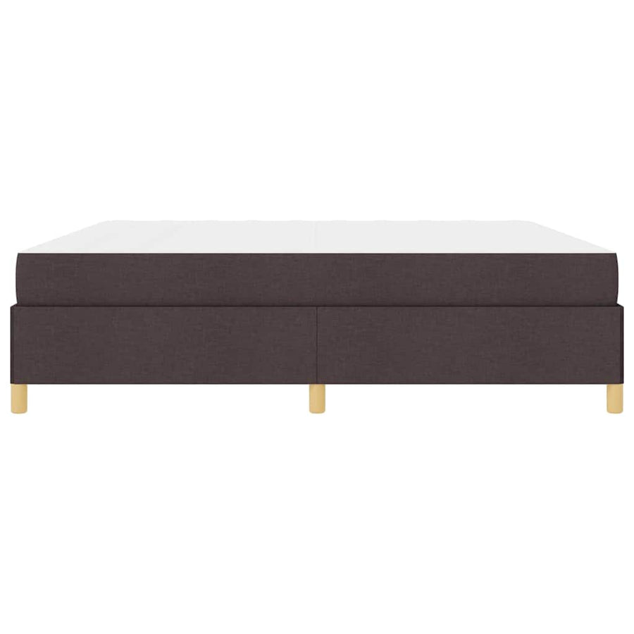 Boxspring bed Anders Donkerbruin en Wit 200 x 200 cm Stof