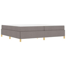 Boxspring bed Anders Taupe en Wit 200 x 200 cm Stof