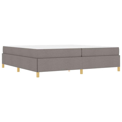 Boxspring bed Anders Taupe en Wit 200 x 200 cm Stof