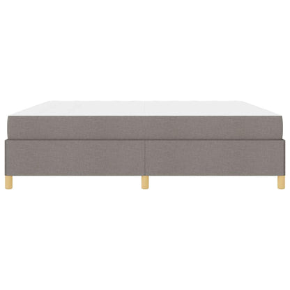 Boxspring bed Anders Taupe en Wit 200 x 200 cm Stof