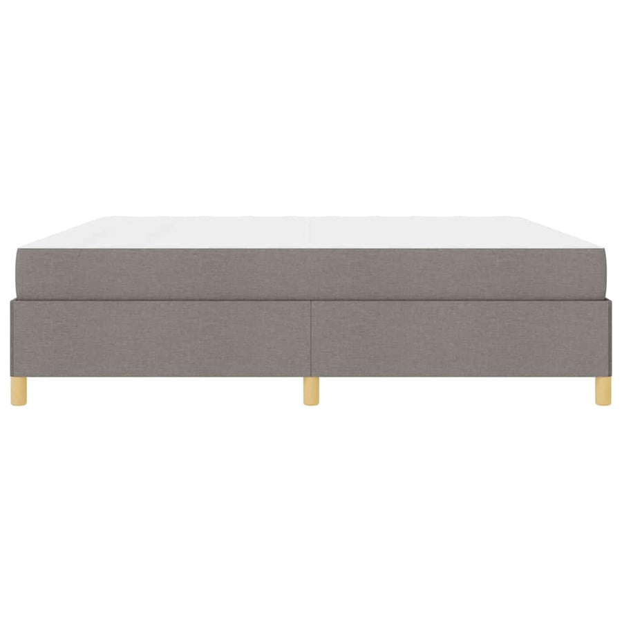 Boxspring bed Anders Taupe en Wit 200 x 200 cm Stof