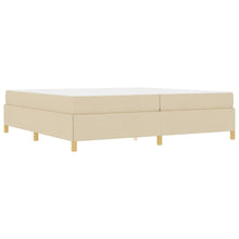 Boxspring bed Anders Wit en Crème 200 x 200 cm Stof