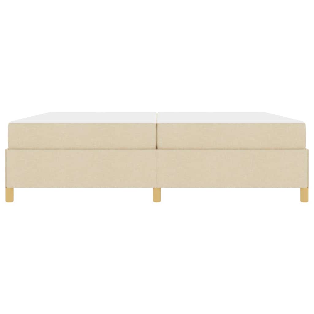 Boxspring bed Anders Wit en Crème 200 x 200 cm Stof