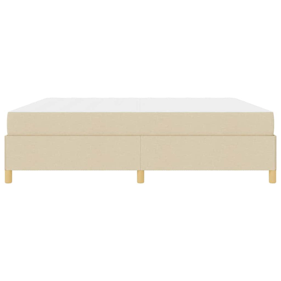 Boxspring bed Anders Wit en Crème 200 x 200 cm Stof
