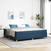 Bedframe 200x200 cm stof blauw