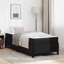 Bedframe met matras Zwart 80 x 200 cm Kunstleer