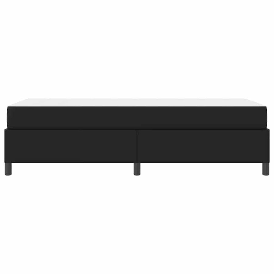 Bedframe met matras Zwart 80 x 200 cm Kunstleer