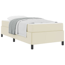 Bedframe met matras Crème 80 x 200 cm Stof
