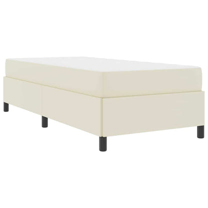 Bedframe met matras Crème 80 x 200 cm Stof