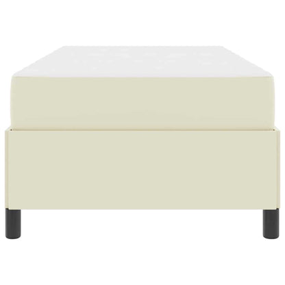 Bedframe met matras Crème 80 x 200 cm Stof