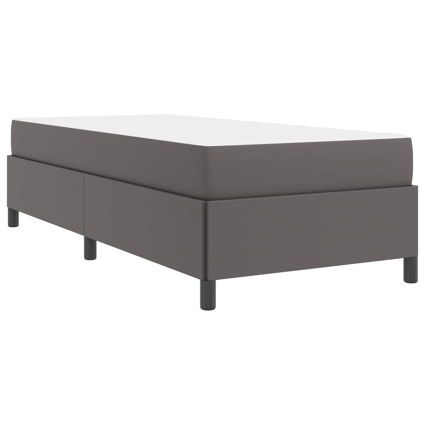 Bedframe met matras Grijs 80 x 200 cm Stof