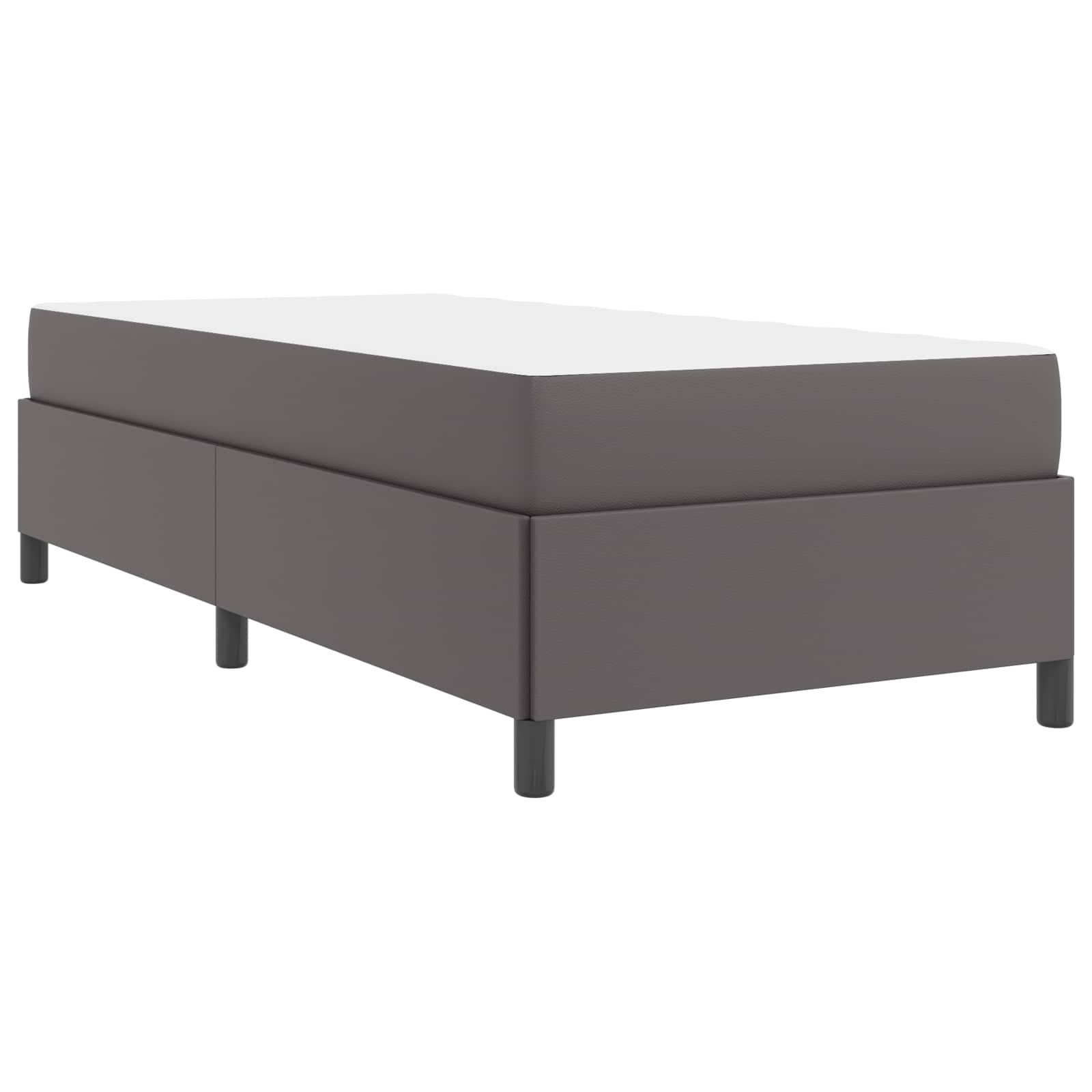 Bedframe met matras Grijs 80 x 200 cm Stof