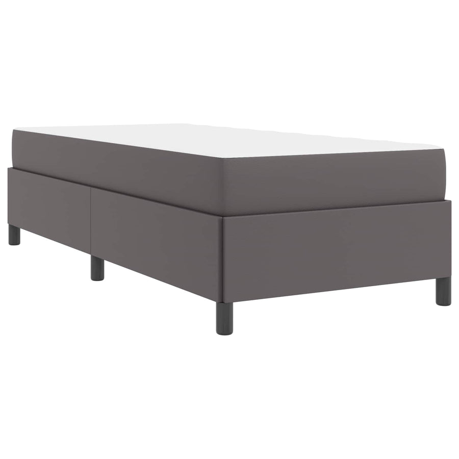 Bedframe met matras Grijs 80 x 200 cm Stof