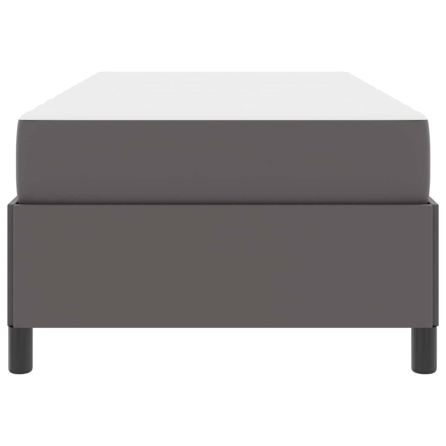 Bedframe met matras Grijs 80 x 200 cm Stof