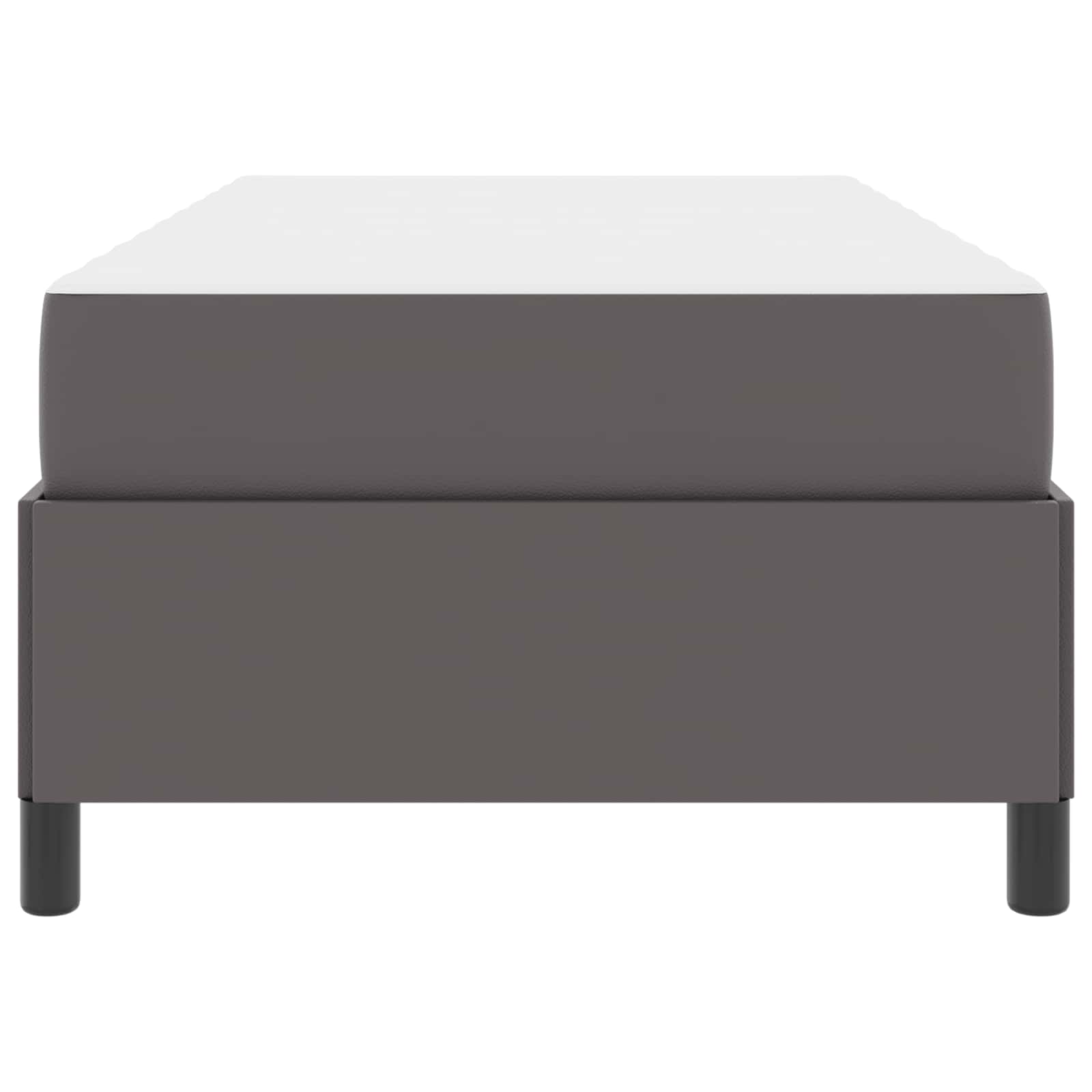 Bedframe met matras Grijs 80 x 200 cm Stof