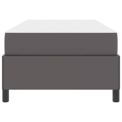 Bedframe met matras Grijs 80 x 200 cm Stof
