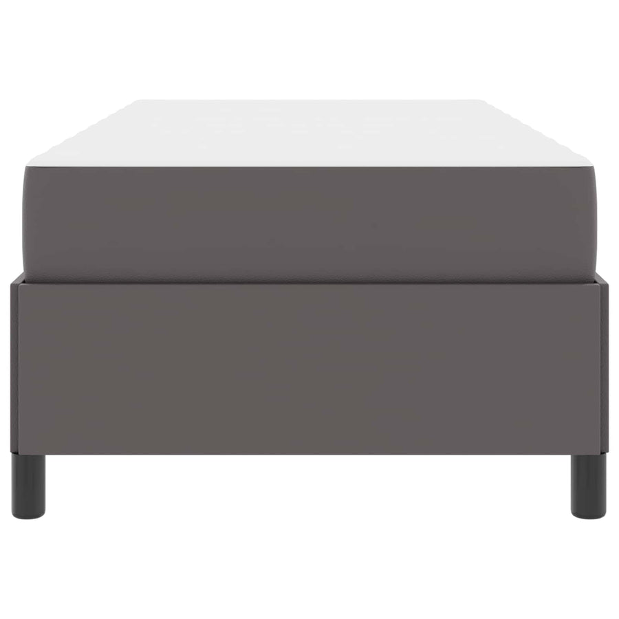 Bedframe met matras Grijs 80 x 200 cm Stof