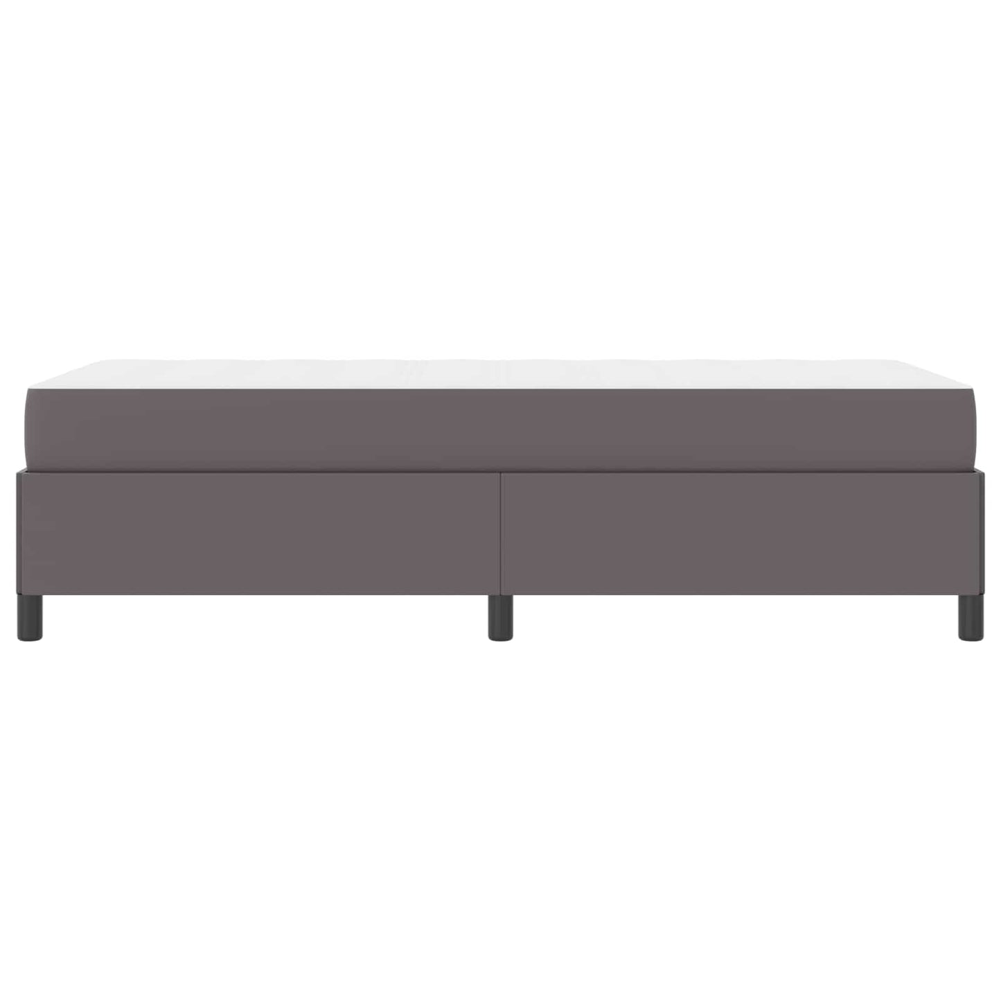 Bedframe met matras Grijs 80 x 200 cm Stof