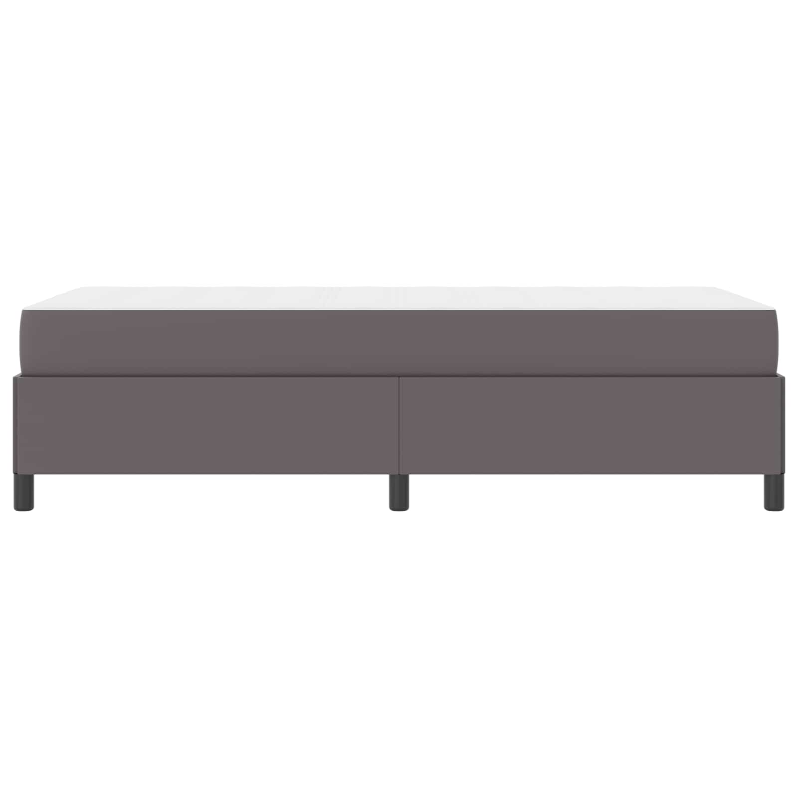 Bedframe met matras Grijs 80 x 200 cm Stof
