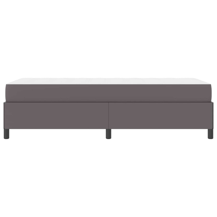 Bedframe met matras Grijs 80 x 200 cm Stof