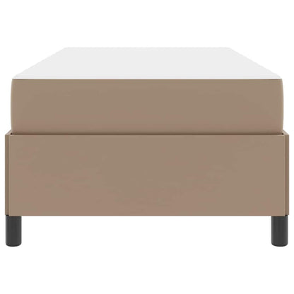 Bedframe met matras Cappuccino 80 x 200 cm Kunstleer