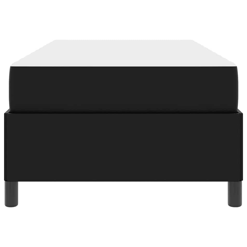 Bedframe met matras Zwart 90 x 190 cm Kunstleer
