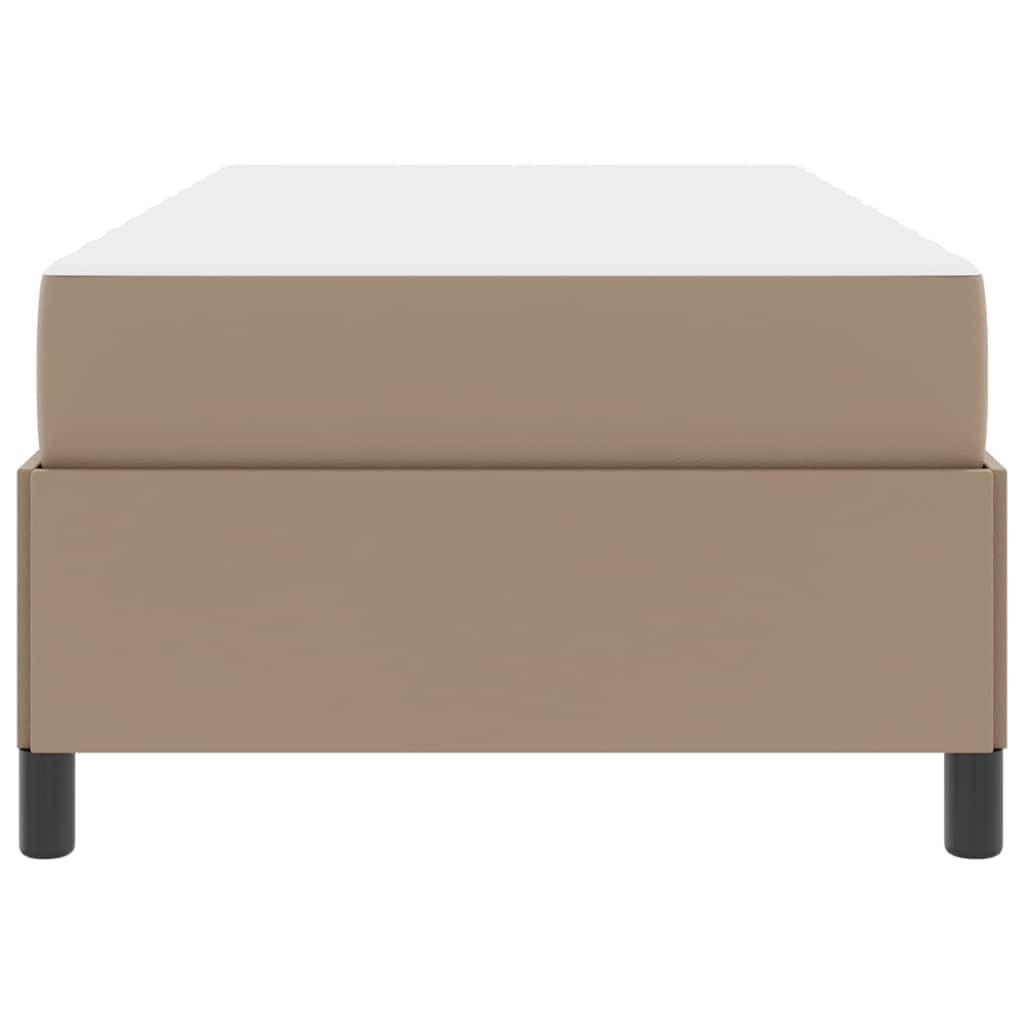 Bedframe met matras Cappuccino 90 x 190 cm Kunstleer