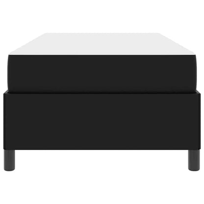 Bedframe met matras Zwart 90 x 200 cm Kunstleer