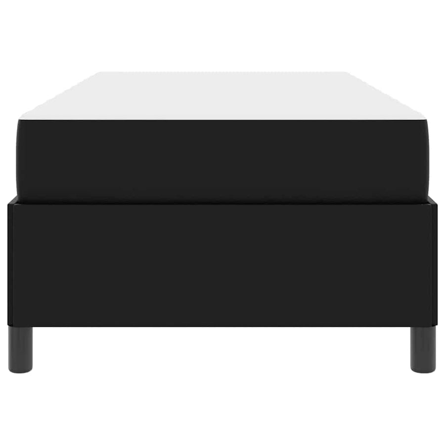 Bedframe met matras Zwart 90 x 200 cm Kunstleer