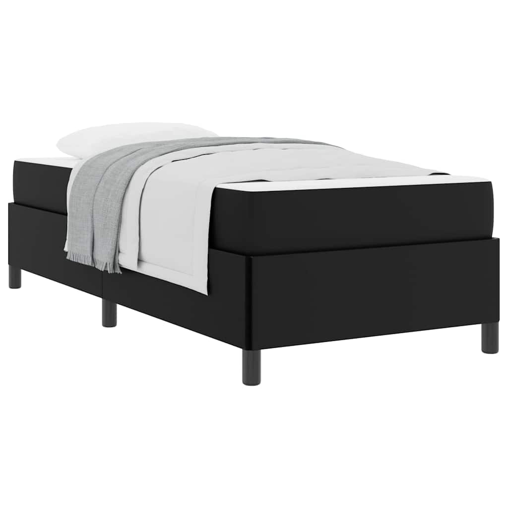 Bedframe met matras Zwart 90 x 200 cm Kunstleer