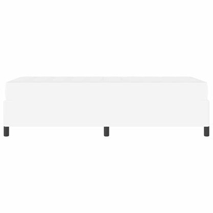 Bedframe met matras Wit 90 x 200 cm Kunstleer