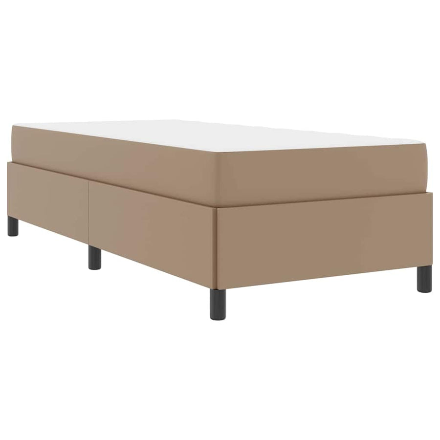 Bedframe met matras Cappuccino 90 x 200 cm Kunstleer