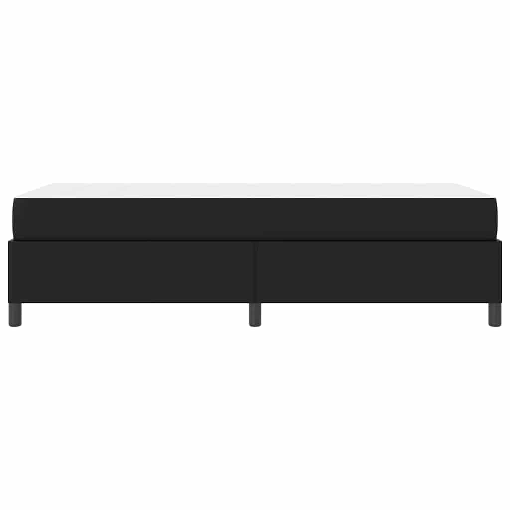 Bedframe met matras Zwart 100 x 200 cm Kunstleer