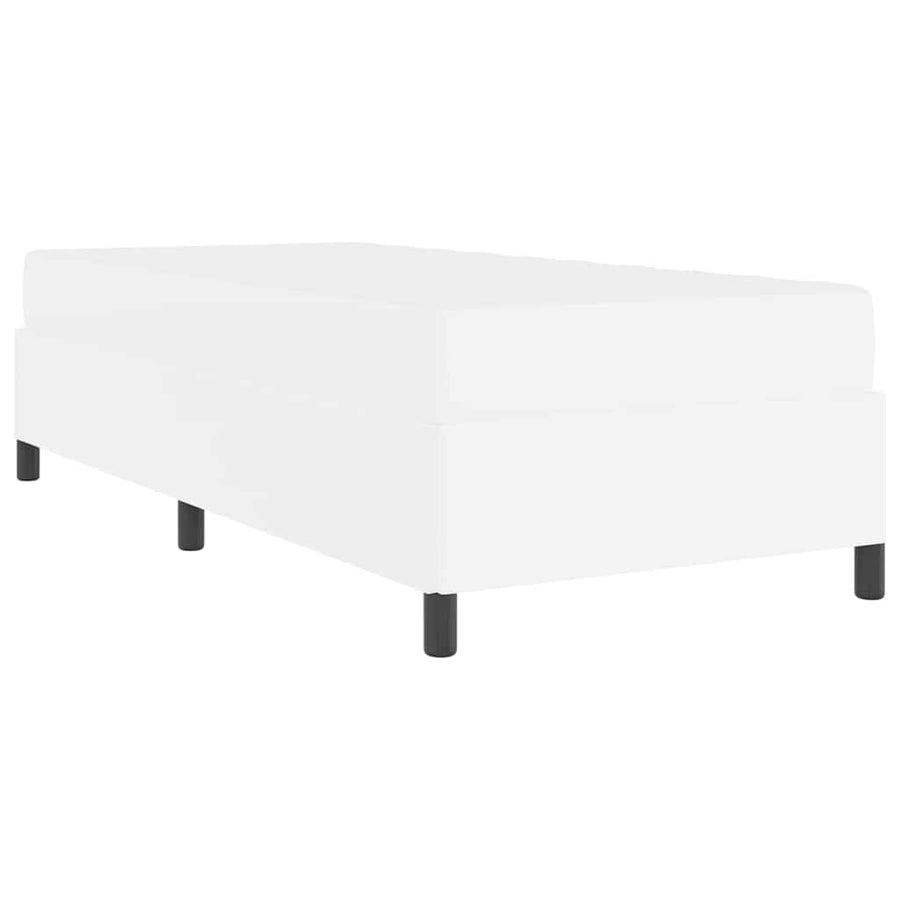 Bedframe met matras Wit 100 x 200 cm Kunstleer