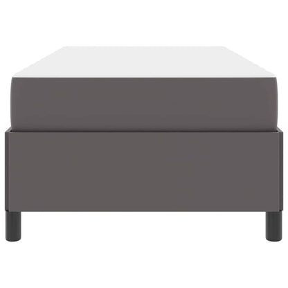 Bedframe met matras Grijs 100 x 200 cm Kunstleer