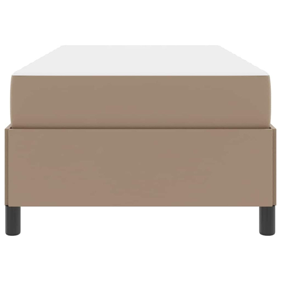Bedframe met matras Cappuccino 100 x 200 cm Kunstleer