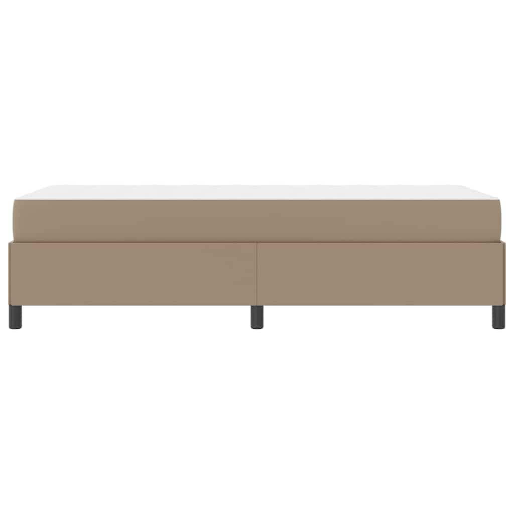 Bedframe met matras Cappuccino 100 x 200 cm Kunstleer