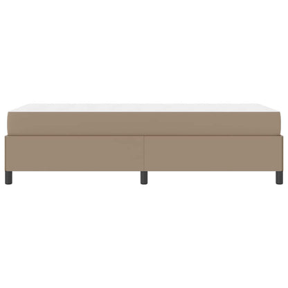 Bedframe met matras Cappuccino 100 x 200 cm Kunstleer