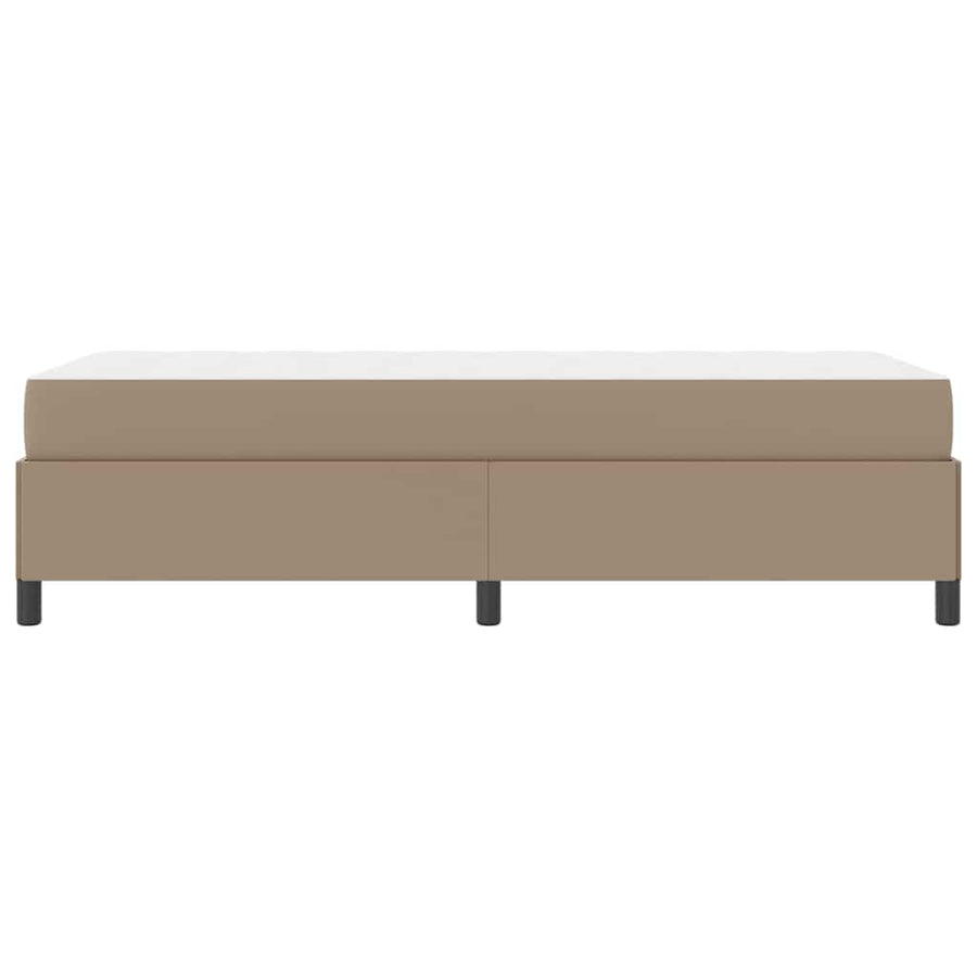Bedframe met matras Cappuccino 100 x 200 cm Kunstleer