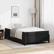 Bedframe met matras 120x190 cm zwart kunstleer