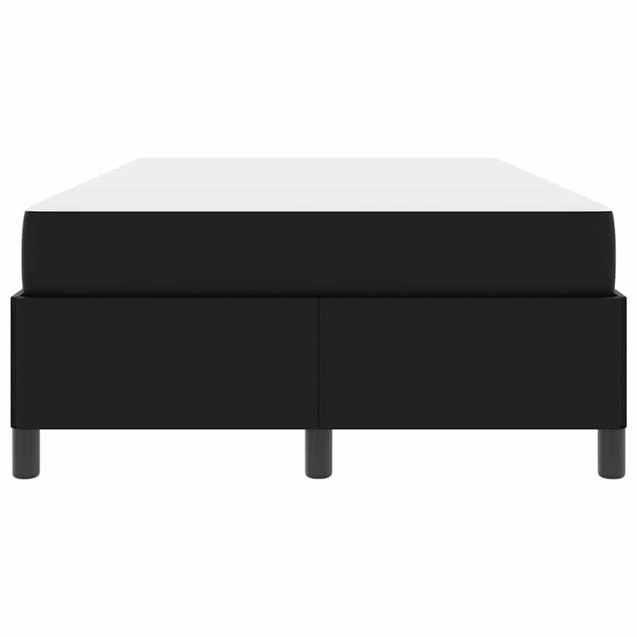 Bedframe met matras Zwart 120 x 190 cm Kunstleer