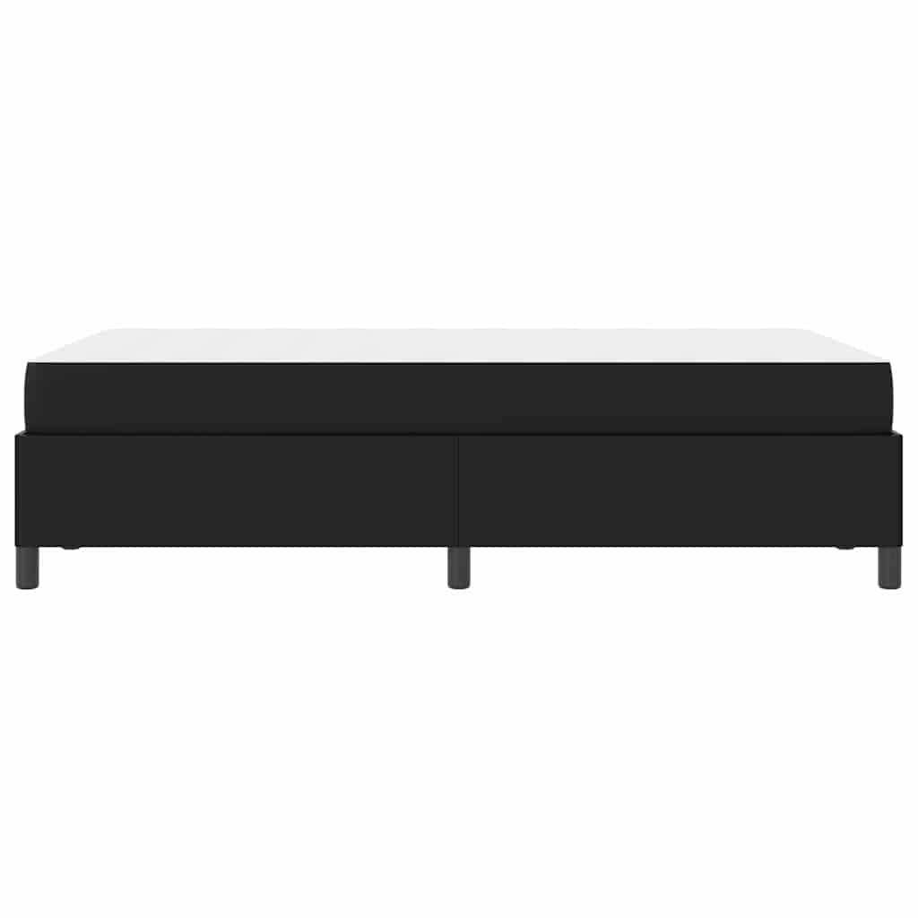 Bedframe met matras Zwart 120 x 190 cm Kunstleer