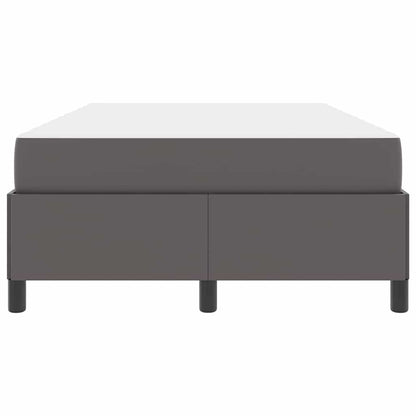 Bedframe met matras Grijs 120 x 190 cm Kunstleer