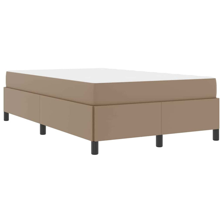 Bedframe met matras Cappuccino 120 x 190 cm Kunstleer