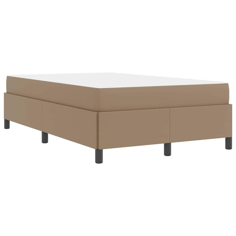 Bedframe met matras Cappuccino 120 x 190 cm Kunstleer