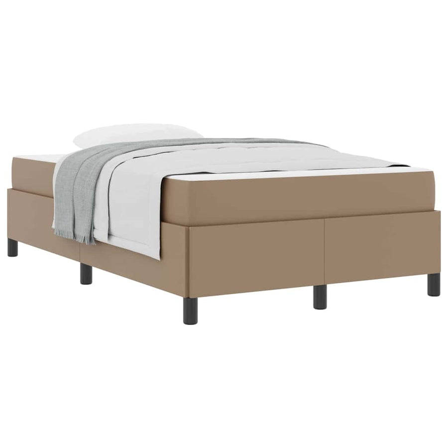Bedframe met matras Cappuccino 120 x 190 cm Kunstleer