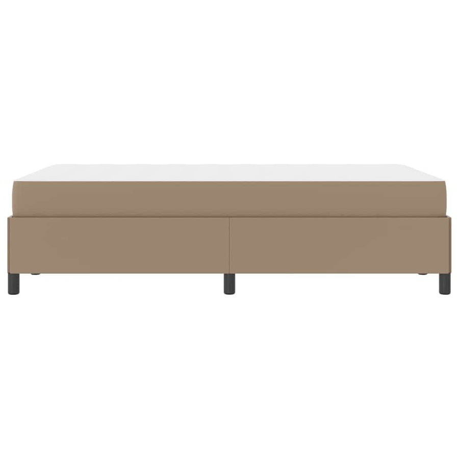 Bedframe met matras Cappuccino 120 x 190 cm Kunstleer