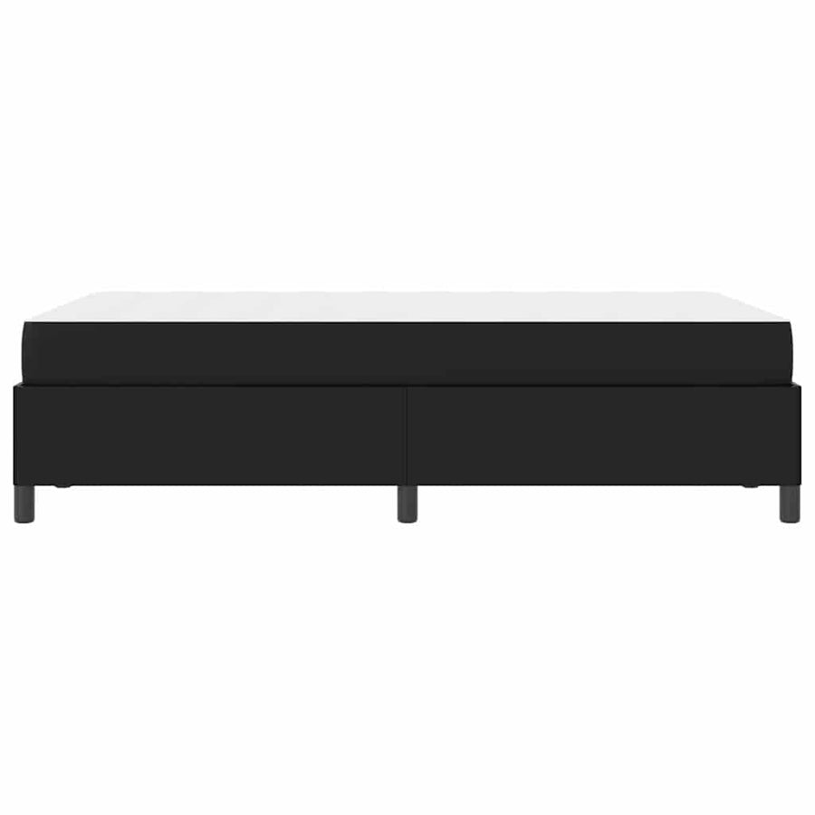 Bedframe met matras Zwart 120 x 200 cm Kunstleer